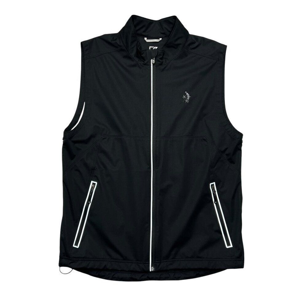 Cutter & Buck Men's Men's Size‎ Large Black Reflective Golf Wind Breaking Vest